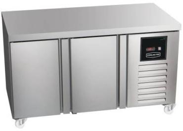 Sterling Pro Green SPI-7-135-20-NS 2 Door Fridge Counter Plain Top, 290 Litres