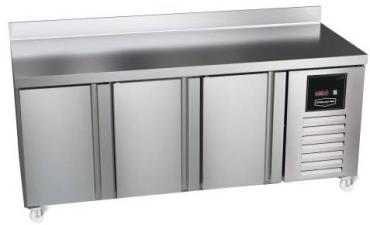 Sterling Pro Green SPI-7-180-30-SB 3 Door Counter Fridge with 100mm Splashback, 452 Litres