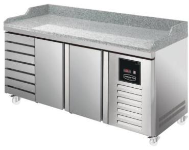 Sterling Pro Green SPI-8-200-27 Granite Top 800mm Fridge Counter, 2 Doors & 7 Drawers