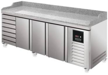 Sterling Pro Green SPI-8-250-37 Granite Top 800mm Fridge Counter, 3 Doors & 7 Drawers