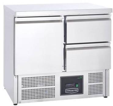Sterling Pro Cobus SPU201-2D Undermounted Fridge Counter 2 Drawers 1 Door, 230 Litres
