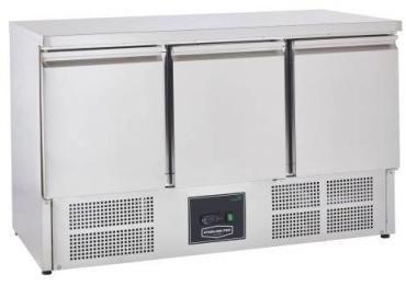 Sterling Pro Cobus SPU303 3 Door Undermounted Fridge Counter, 368 Litres