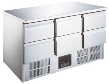 Sterling Pro Cobus SPU303-6D 6 Drawer Undermounted Fridge Counter, 368 Litres
