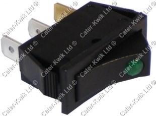 Lincat SW53 Green Neon Rocker Switch