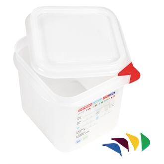 Araven Polypropylene 1/6 Gastronorm Food Storage Container 2.6Ltr (Pack of 4) - T984