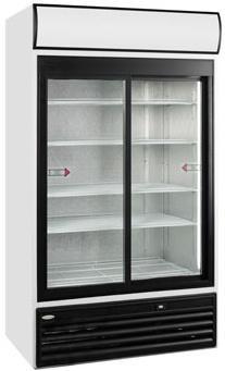 Tefcold FSC1200SP Commercial Double Door Sliding Display Fridge 945Ltr