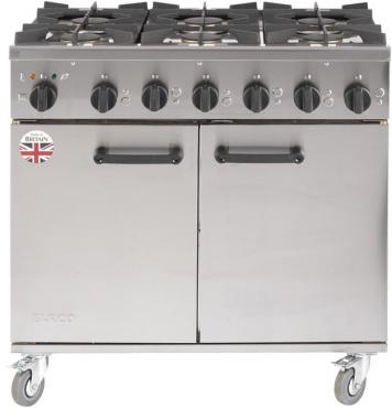 Burco TITAN 6 Burner Dual Fuel Commerial Oven 