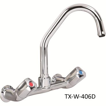 Mechline AquaTechnix TX-W-4 Wall Mounted, Twin Block, Twin Feed Commercial Tap 