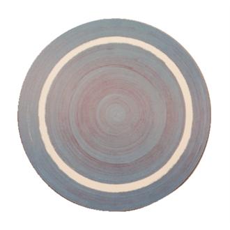 U025 Round Casual Blue Dining Mat