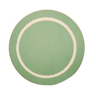 U026 Round Casual Green Dining Mat