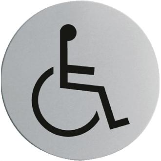 U053 Stainless Steel Door Sign - Disabled