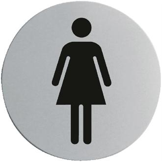U056 Stainless Steel Door Sign - Ladies