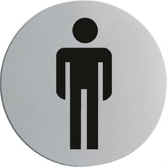 U057 Stainless Steel Door Sign - Gentlemen