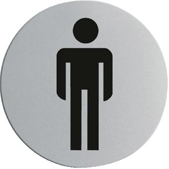 U057 Stainless Steel Door Sign - Gentlemen