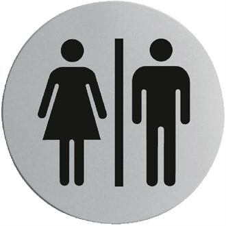 U058 Stainless Steel Door Sign - Ladies & Gentlemen