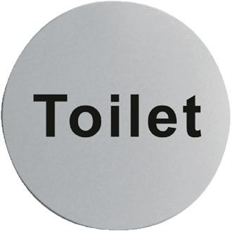 U062 Stainless Steel Door Sign - Toilet