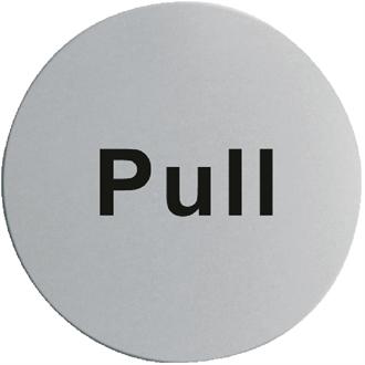 U064 Stainless Steel Door Sign - Pull