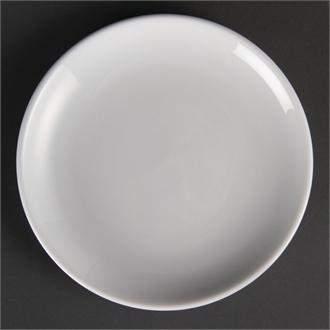 U076 Olympia Whiteware Coupe Plates 180mm- pack of 12