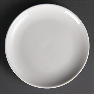 U077 Olympia Whiteware Coupe Plates 200mm- Pack of 12