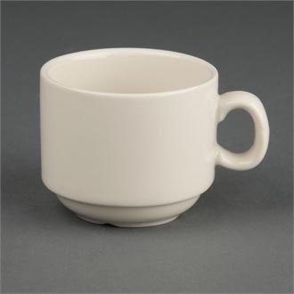 U102 Olympia Ivory Stacking Espresso Cups 82ml 3oz