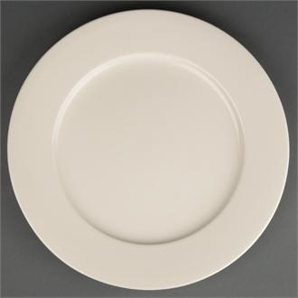 U122 Olympia Ivory Wide Rimmed Plates 280mm