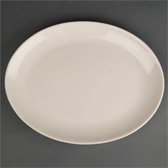 U128 Olympia Ivory Oval Coupe Plates 330mm