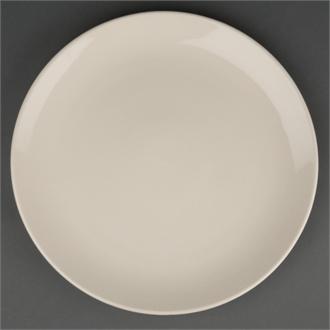 U134 Olympia Ivory Round Coupe Plates 255mm