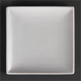 U153 Olympia Whiteware Square Plates 140mm