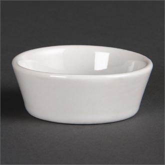 U161 Olympia Whiteware Sloping Edge Bowls 50mm