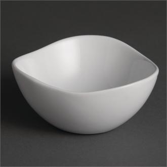 U185 Olympia Whiteware Wavy Bowls 105mm