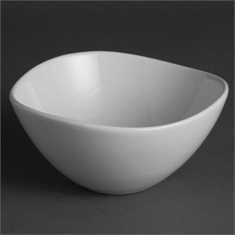 U187 Olympia Whiteware Wavy Bowls 150mm
