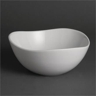 U189 Olympia Whiteware Wavy Bowls 200mm