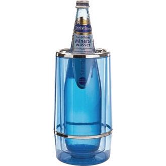 U219 Wine Bottle Cooler - Blue Tint Acrylic