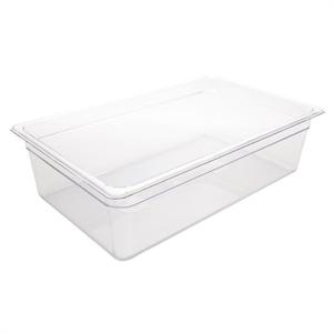 Vogue Polycarbonate 1/1 Gastronorm Container 150mm Clear - U226
