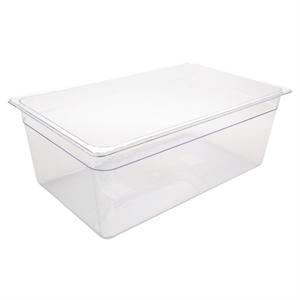 Vogue Polycarbonate 1/1 Gastronorm Container 200mm Clear - U227