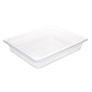 Vogue Polycarbonate 1/2 Gastronorm Container 65mm Clear - U228