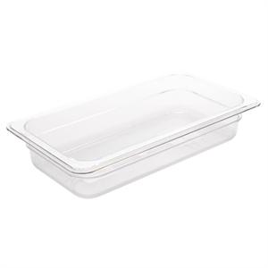 Vogue Polycarbonate 1/3 Gastronorm Container 65mm Clear - U232