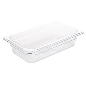 Vogue U236 Clear Polycarbonate 1/4 Gastronorm Container 65mm