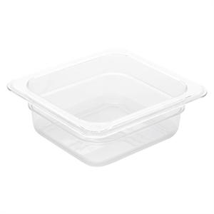 Vogue U239 Clear Polycarbonate 1/6 Gastronorm Container 65mm