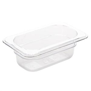 Vogue Polycarbonate 1/9 Gastronorm Container 65mm Clear - U242