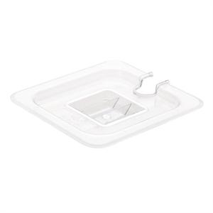 Vogue Polycarbonate 1/6 Gastronorm Lid Notched - U254 