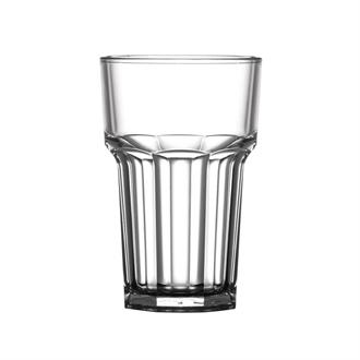 U407 Polycarbonate Nucleated American Hi Ball Glasses 285ml CE Marked