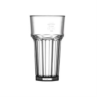 U408 Polycarbonate American Hi Ball Glasses 340ml CE Marked at 285ml