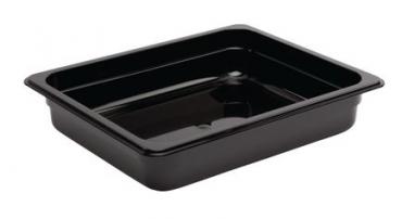 Vogue U458 Polycarbonate 1/2 Gastronorm Container 65mm Black