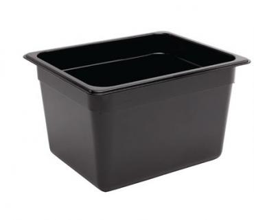 Vogue U461 Polycarbonate 1/2 Gastronorm Container 200mm Black