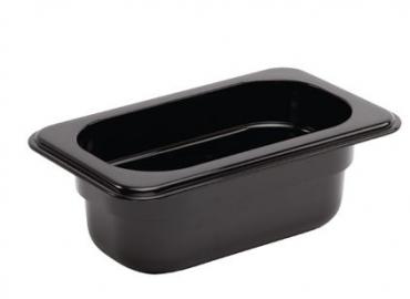 Vogue U472 Polycarbonate 1/9 Gastronorm Container 65mm Black