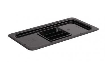 Vogue U476 Polycarbonate 1/3 Gastronorm Lid Black