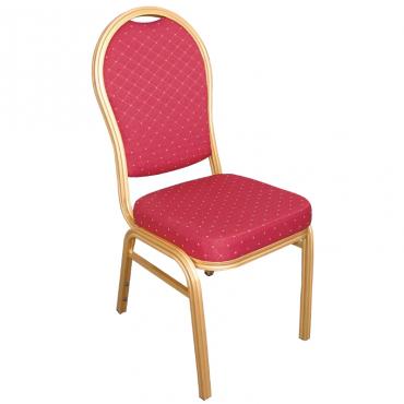 Bolero U525 Aluminium Arched Back Banquet Chairs Red (Pack of 4)