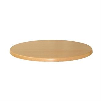 U550 Werzalit Round Table Top Planked Beech 800mm