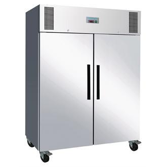 Polar U635 1300 Litre (934 Useable Litres) Stainless Steel 2/1GN Commercial Freezer (U-Series)